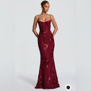 Nefertiti Maxi Dress - Burgundy (Valentine’s Day Collection)
